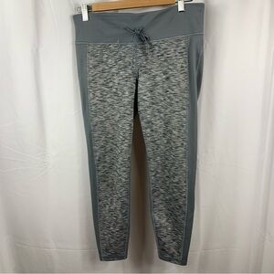 GapFit Leggings Grey Spdy Size Medium Gray Side Panel Athletic Activewear